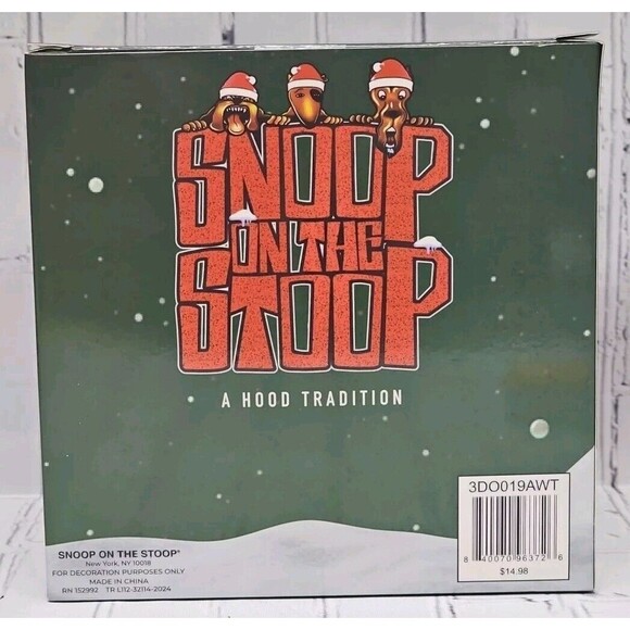 Snoop Dogg Snoop On The Stoop Red Car Convertible Jumbo Christmas Ornament NIB - Picture 5 of 5